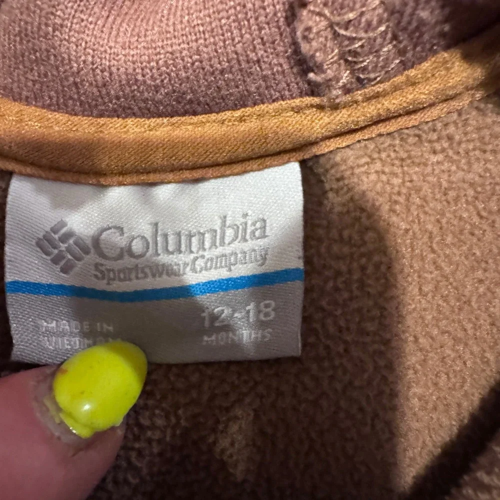 Boys Columbia Toddler Sherpa Fleece Outdoor Hoodies Bear & Camo 2T‎ & 18 Mo.